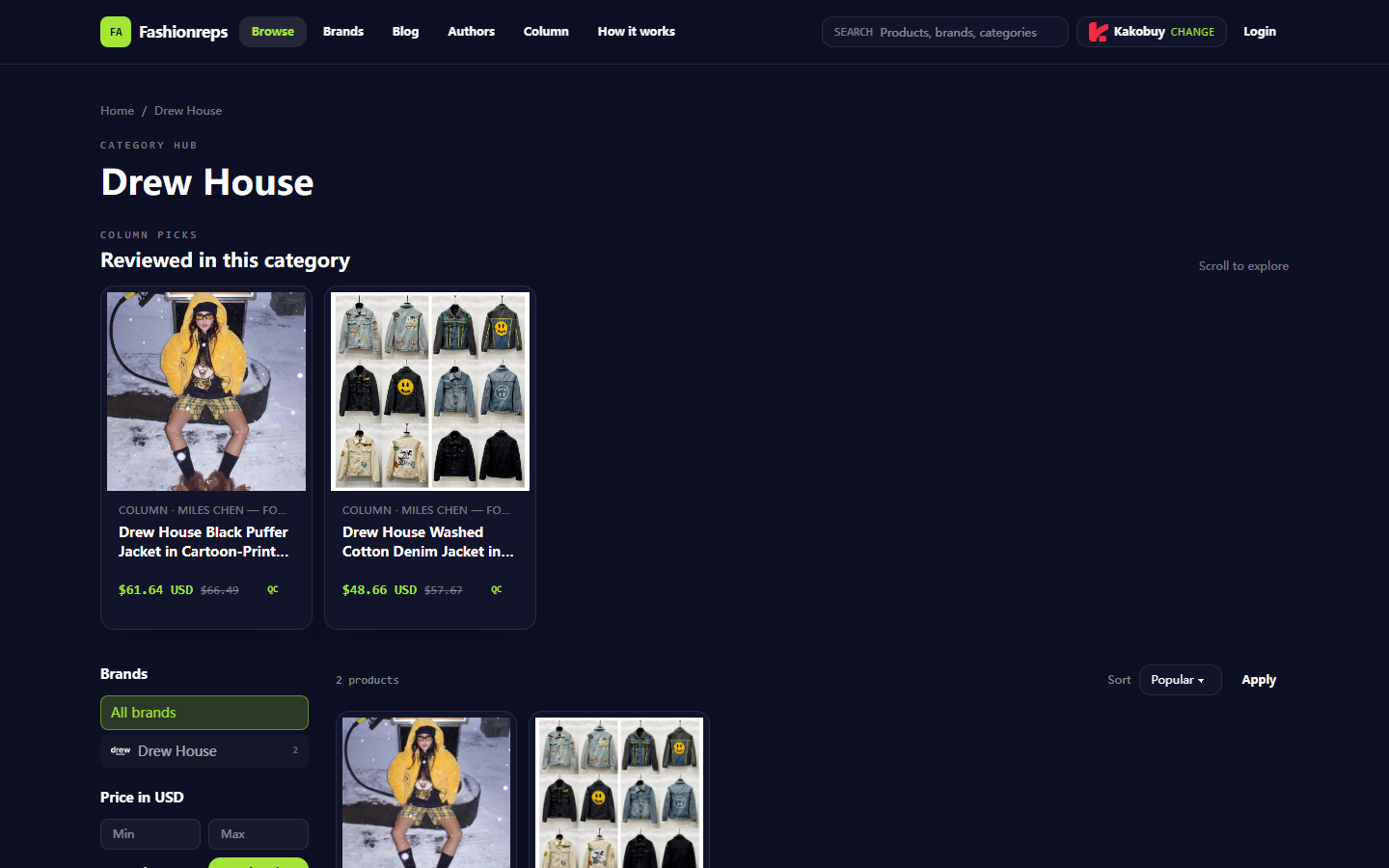 Verify Drew House Order Notes Reached Warehouse