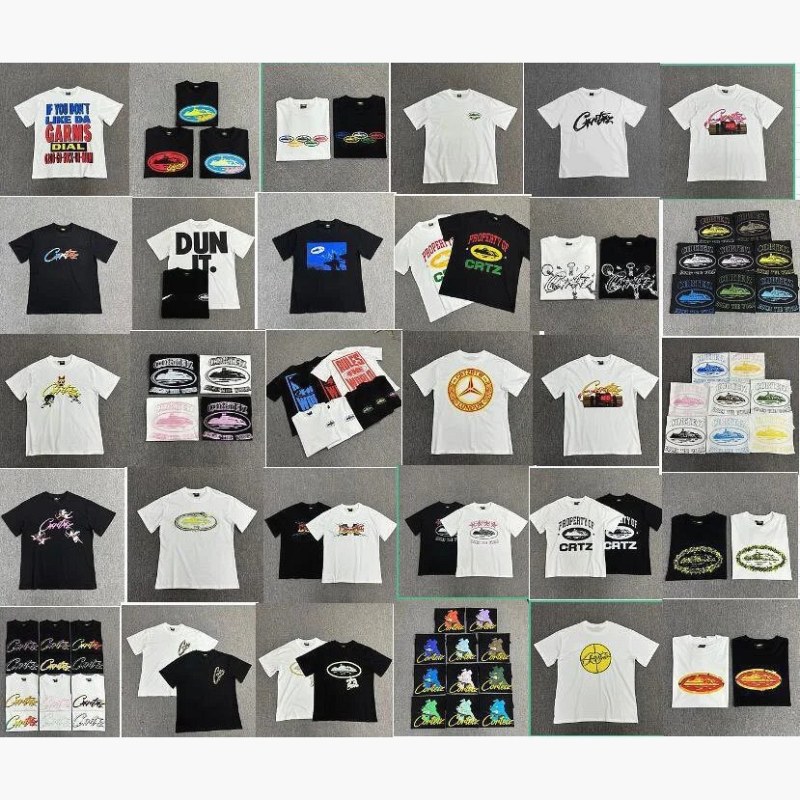 Corteiz Graphic Print Multicolor T-Shirt Collection Review: 3D Letter Print, Loose Crew Neck, S–3XL