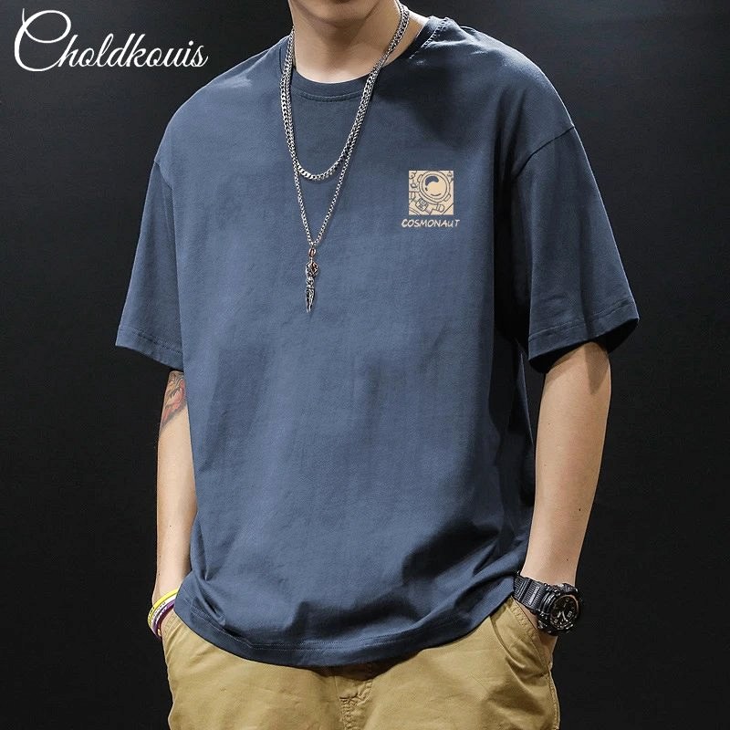 Foreign Trade Blue T-Shirt in Casual Streetwear Style Review: A $5.97 Cotton Crewneck, Measured