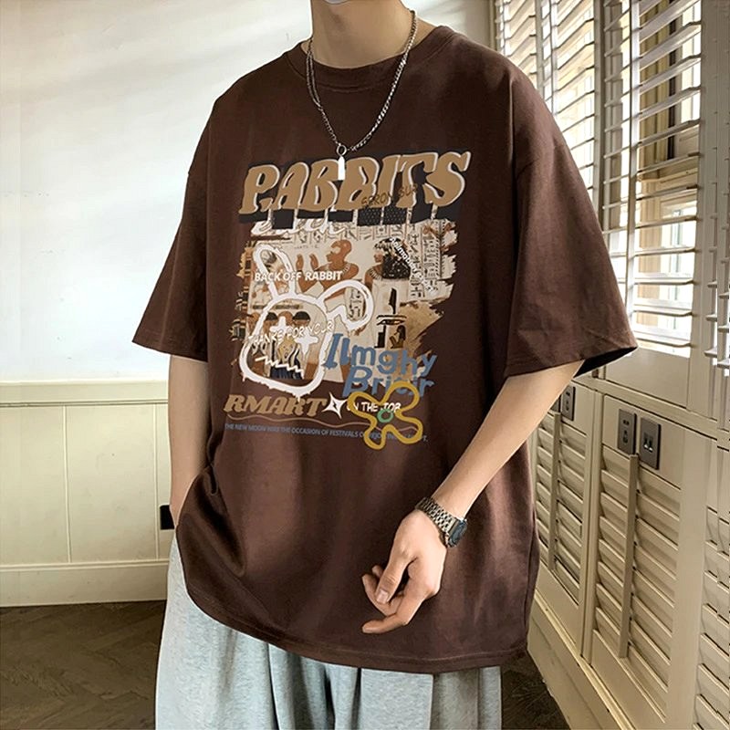 Foreign Trade Brown T-Shirt Review: Flat-Lay Taping and 20 Wear Hours in a Loose Cotton Crew Neck