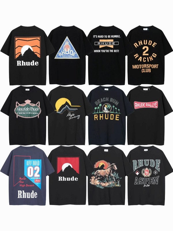 Rhude "Dark" Series T-Shirt Collection Review: $8.36 Print Tees, Measured Flat