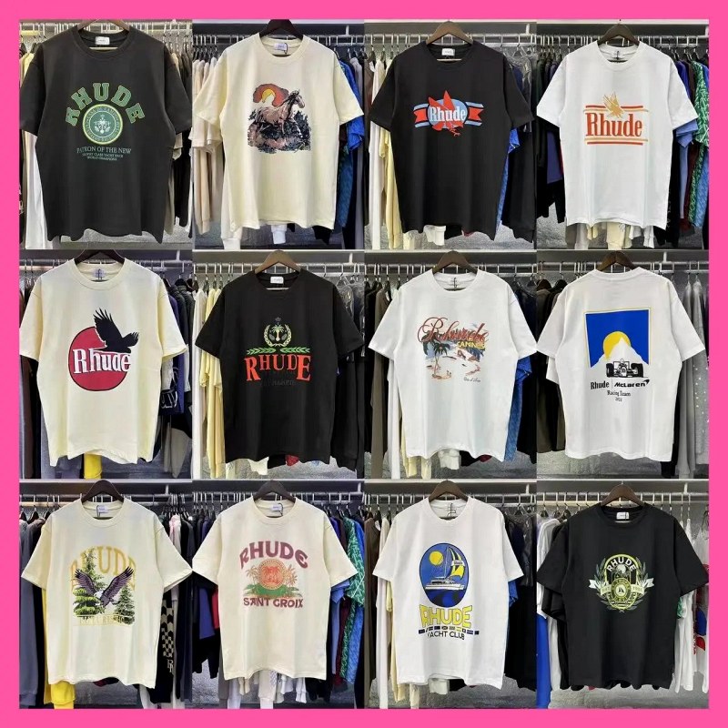 Rhude Streetwear T-Shirt Collection Review: 220g Long-Staple Cotton, Oversized Letter Prints